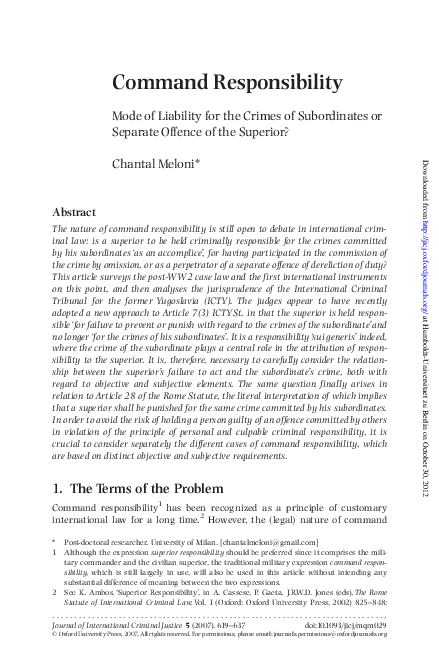 Command responsibility army picture