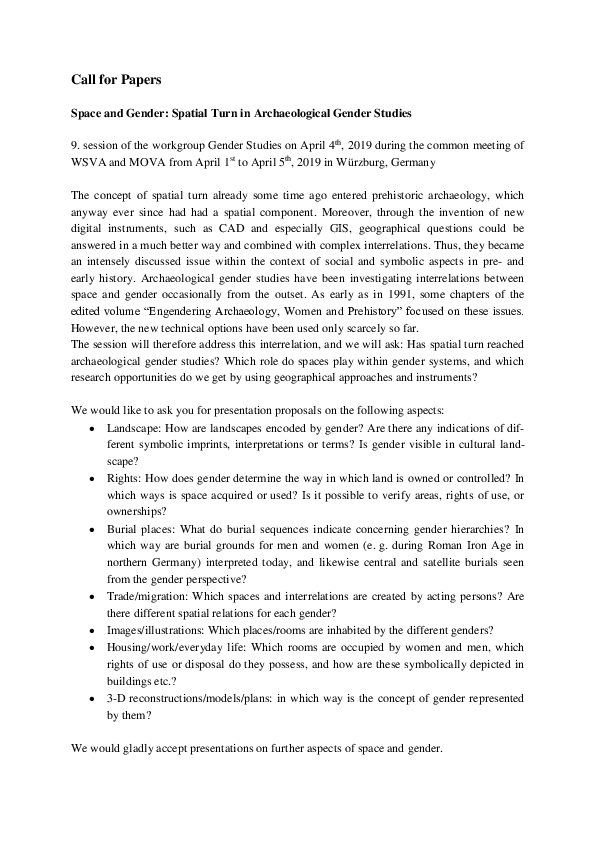 Gender archaeology essay picture