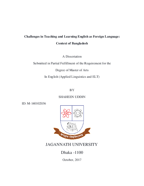 (DOC) Challenges in Teaching and Learning English as Foreign Language ...