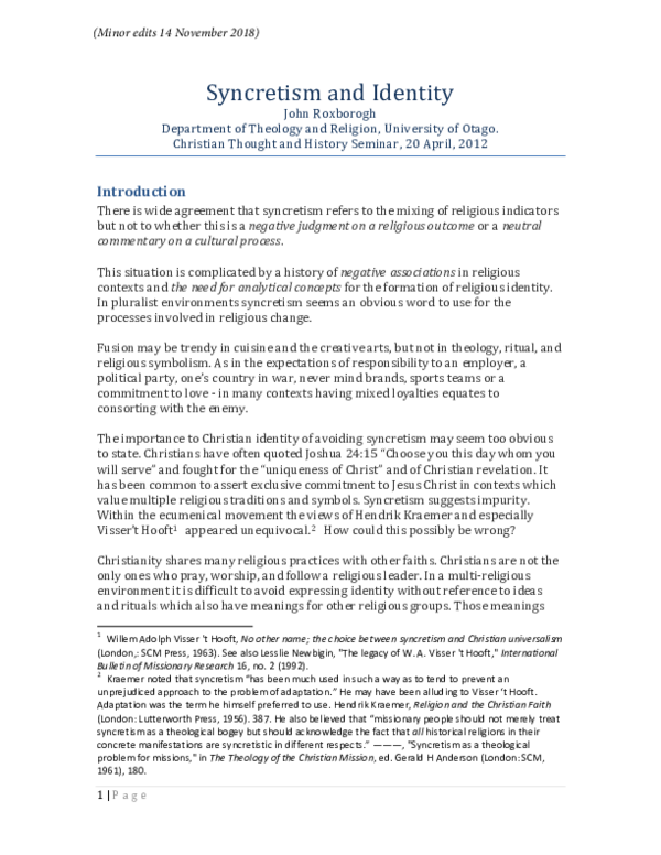 Religious syncretism image