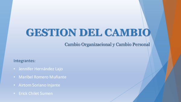 (PPT) GESTION DEL CAMBIO