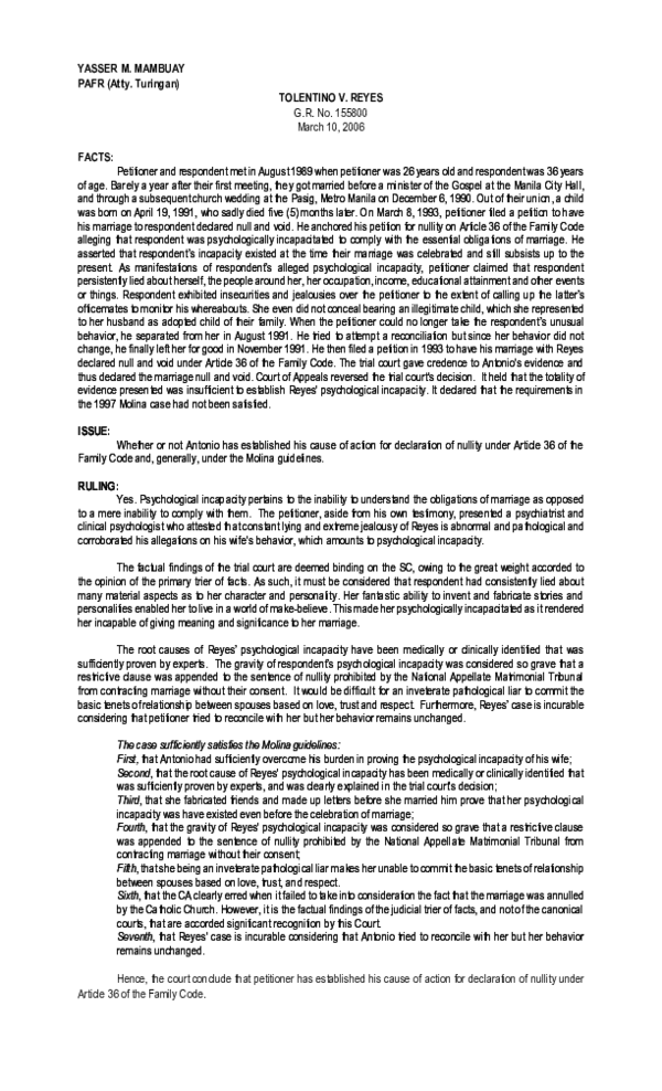 (DOC) Antonio v reyes case digest Yas Mambuay Academia.edu