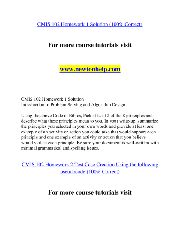 Cmis102 assignment 1 essay example 03 picture