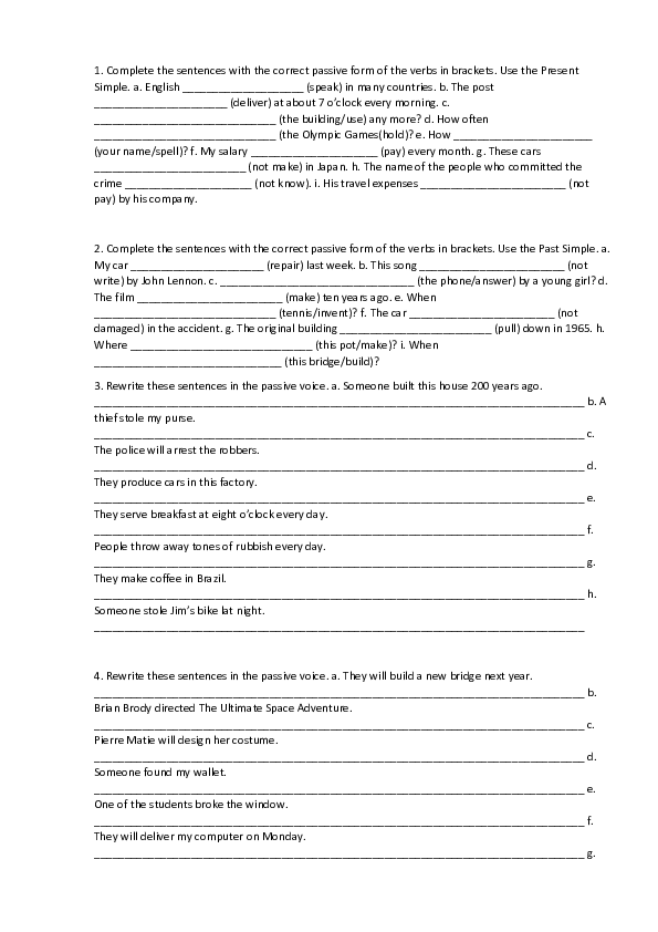 (DOC) Passive voice Olga Melnyk Academia.edu