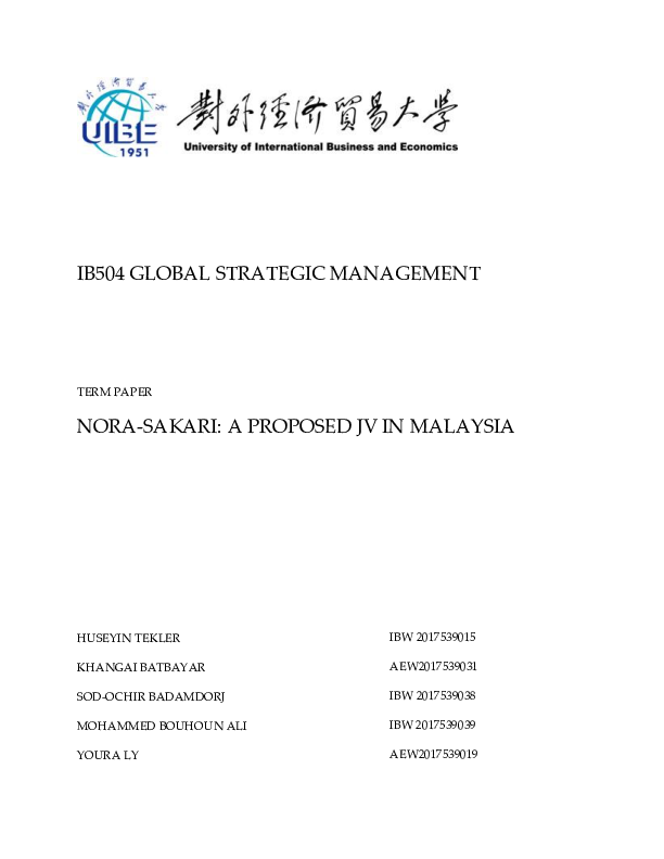 Nora sakari business background management essay 05 picture