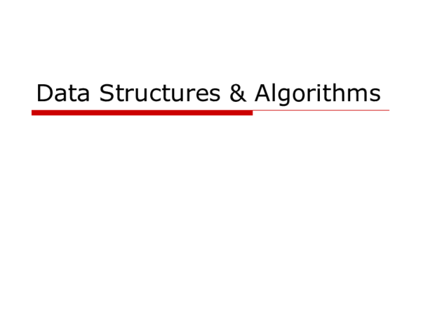 (PDF) Data Structures & Algorithms | Farah Amjad - Academia.edu