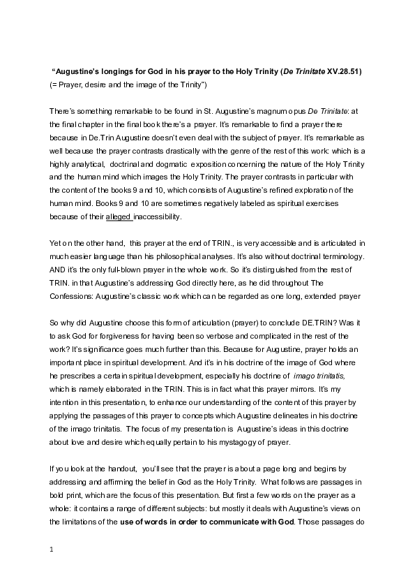 What is the holy trinity image