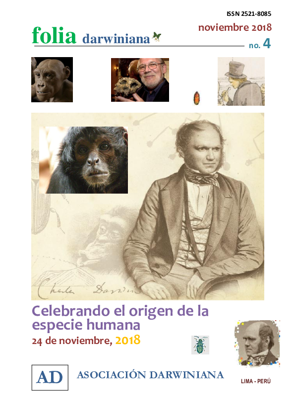 (PDF) FOLIA DARWINIANA 4 (2018,2). Celebrando la evolución humana Arana Bustamante Luis Manuel