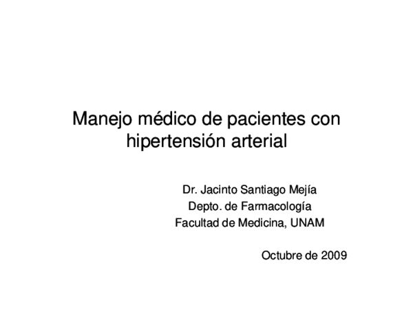 Manejo de la hipertensión arterial pulmonar ppt 2020 Manejo de la hipertensión arterial pulmonar ppt 2020