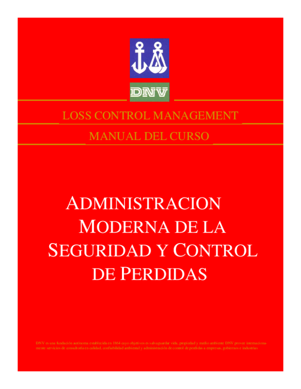 (PDF) LOSS CONTROL MANAGEMENT MANUAL DEL CURSO Arnold Marco