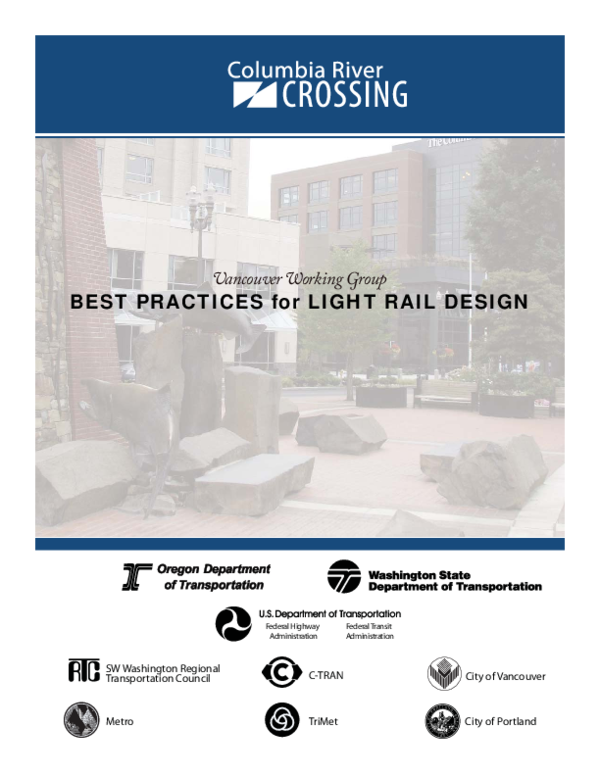 (PDF) BEST PRACTICES for LIGHT RAIL DESIGN City of Vancouver City of