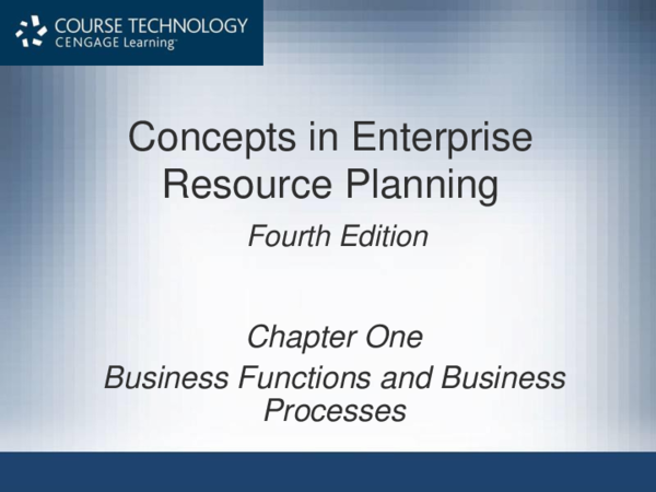 (PPT) Chapter 1 Business functions and business processes