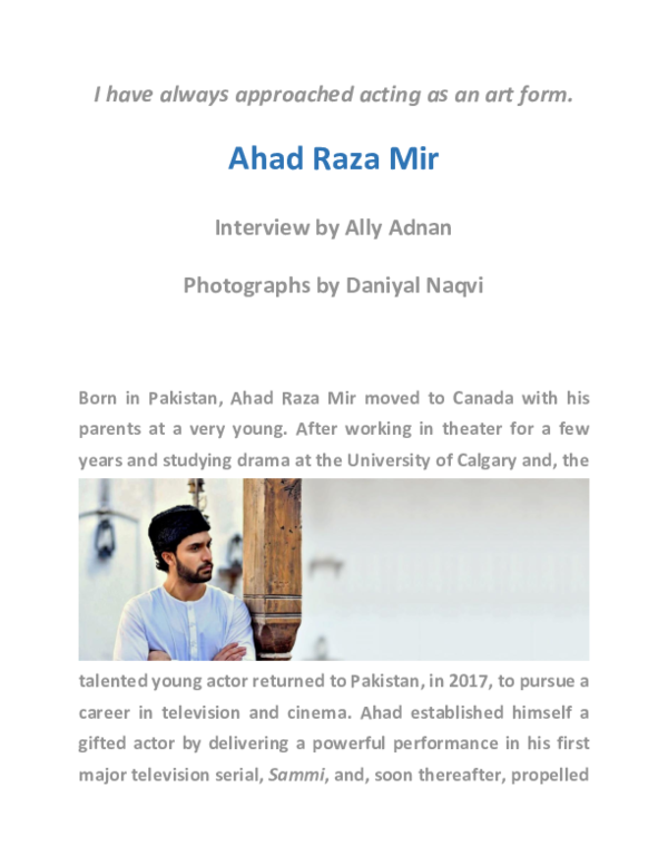 Pdf Ahad Raza Mir Ally Adnan Academia Edu