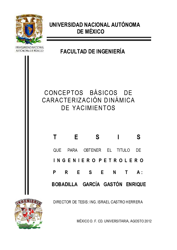 UNIVERSIDAD NACIONAL AUTÓNOMA DE MÉXICO FACULTAD DE INGENIERÍA