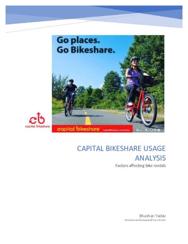 (DOC) Capital Bikeshare usage analysis Bhushan Yadav Academia.edu