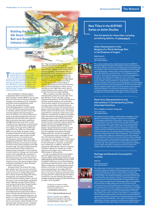 (PDF) Building the New Silk Road: China's Belt and Road Initiative in ...