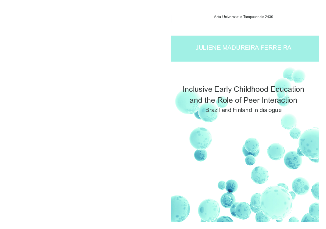 (PDF) Inclusive Early Childhood Education and the Role of Peer ...