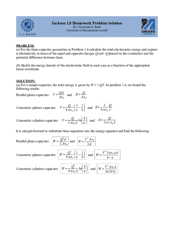 Jackson homework problem solution image
