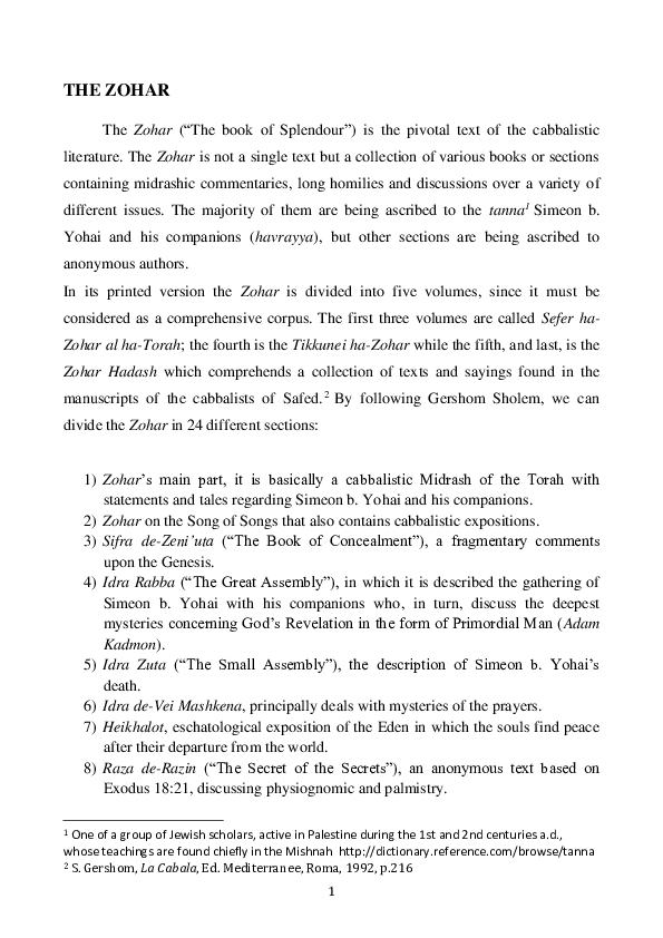 (PDF) THE ZOHAR Mattias Guidugli Academia.edu