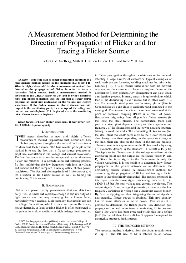 (PDF) A measurement method for determining the direction of propagation ...