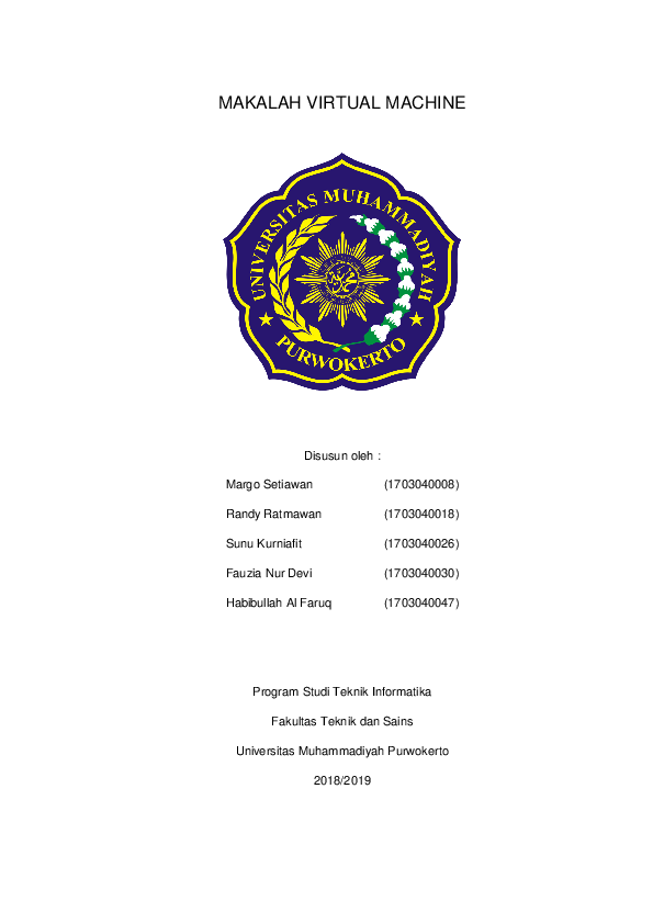 (PDF) Makalah Virtual Machine (Arsitektur & Organisasi Komputer