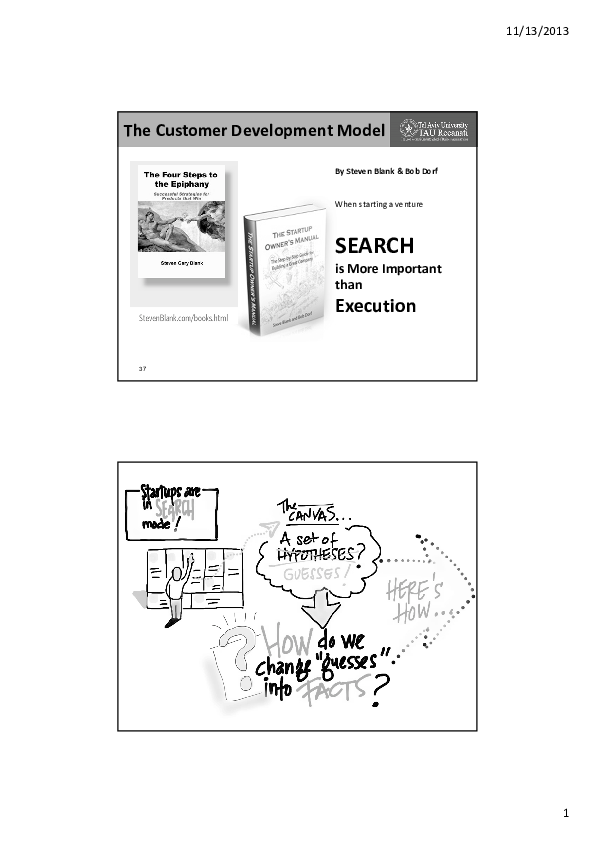 (PDF) The Customer Development Model Execution