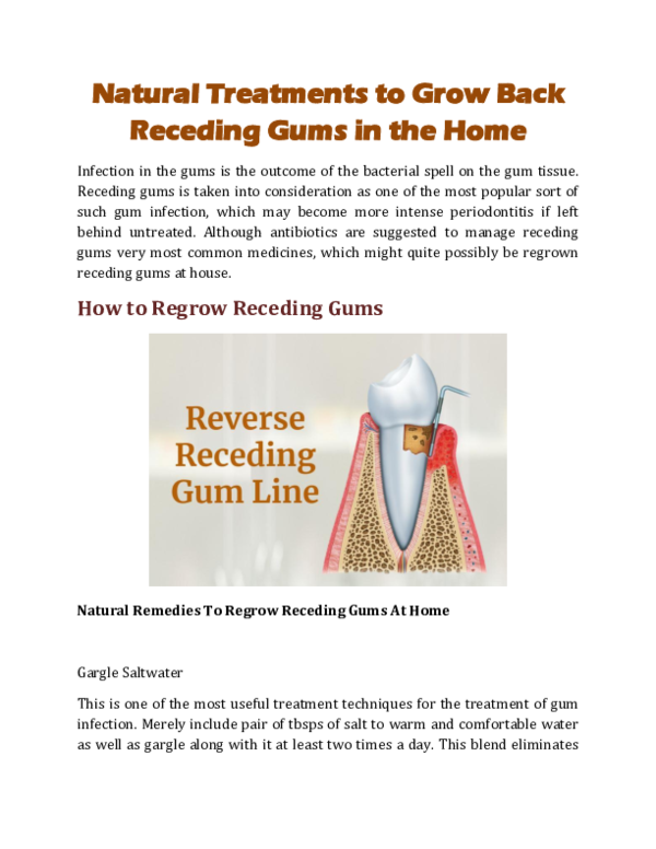 (PDF) Regrow Receding Gums Mabel Albarado Academia.edu