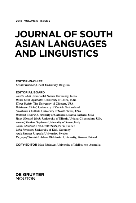(PDF) AGREEMENT IN KUKI-CHIN LANGUAGES OF BARAK VALLEY