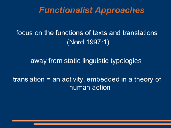 (PDF) Functionalist Approaches
