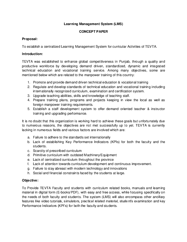 (DOC) Learning Management System (LMS
