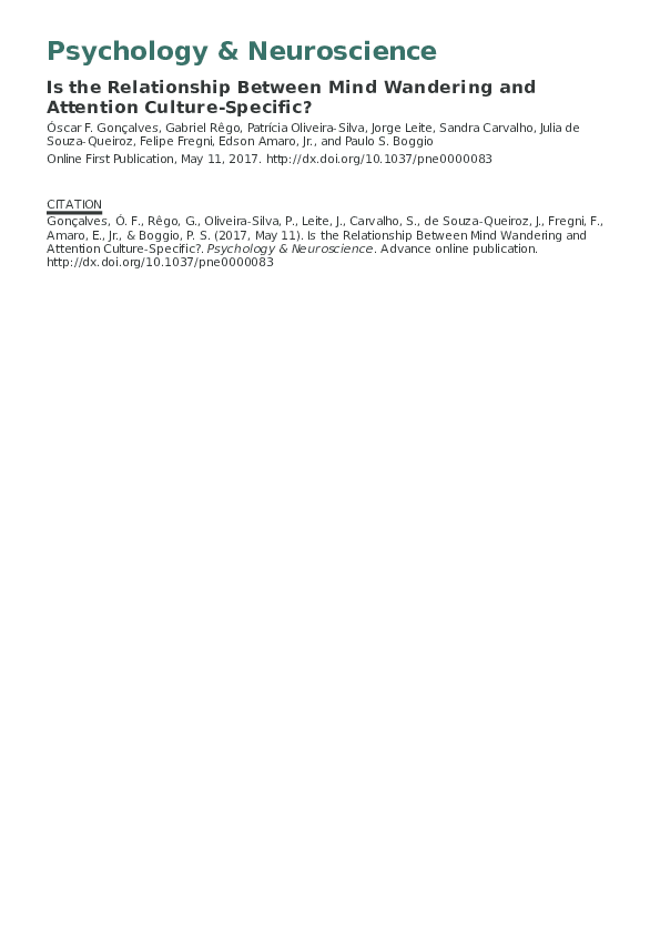 (PDF) Psychology & Neuroscience Is the Relationship Between Mind ...