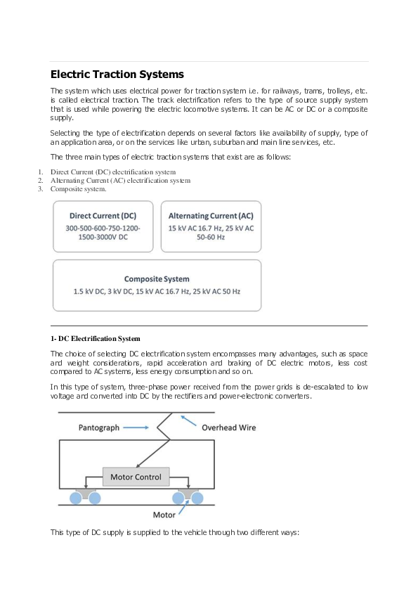 (DOC) Electric Traction Systems Ashwini Sharma Academia.edu
