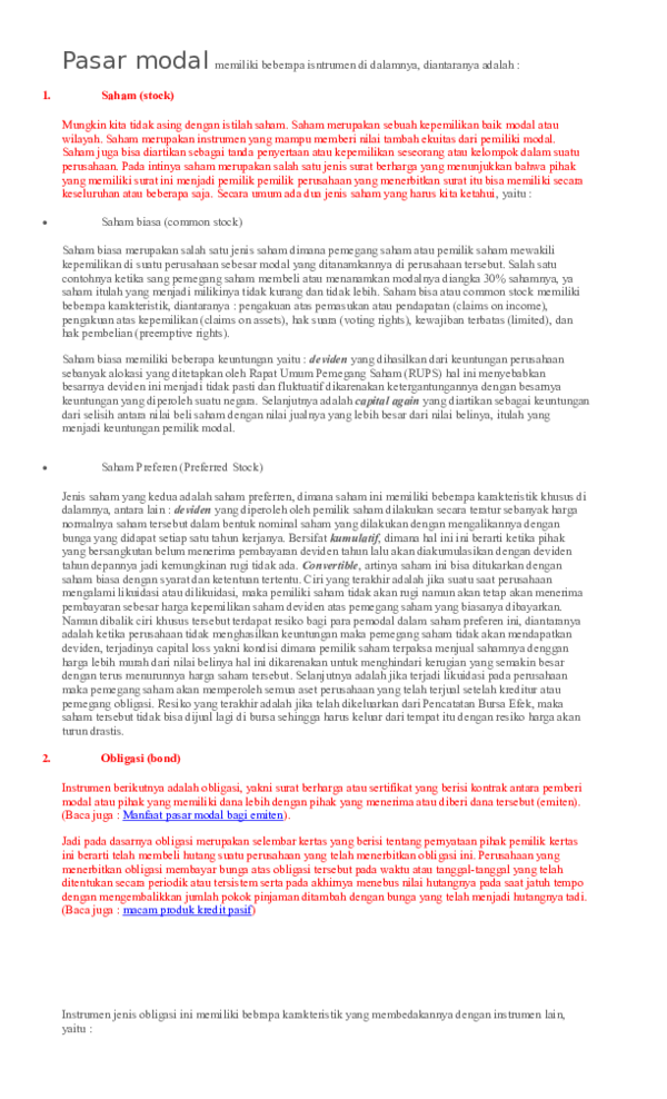 Harga Obligasi Yang Lebih Besar Dari Nilai Nominalnya Disebut - Coba