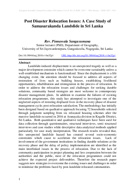Give three contrasting views between the case studies of belgium and sri lanka image