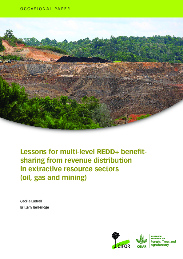 (PDF) Lessons for multi-level REDD+ benefit-sharing from revenue ...