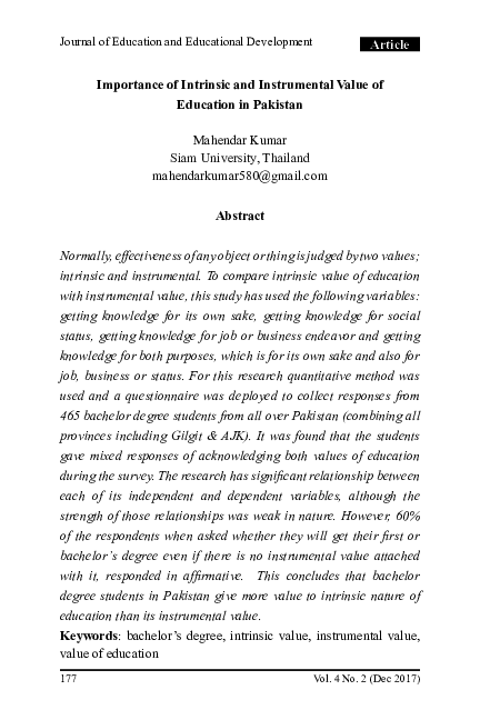 Importance of values education picture