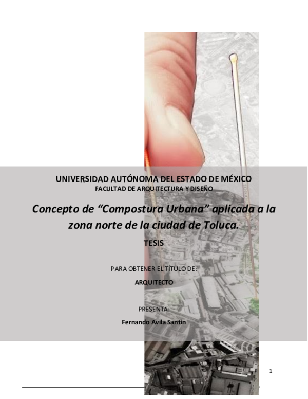 (PDF) ORDINARIO_Concepto de Compostura Urbana aplicado a la Zona Norte ...