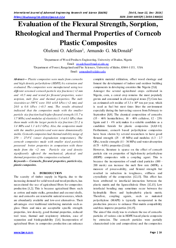 (PDF) Evaluation of the Flexural Strength, Sorption, Rheological and