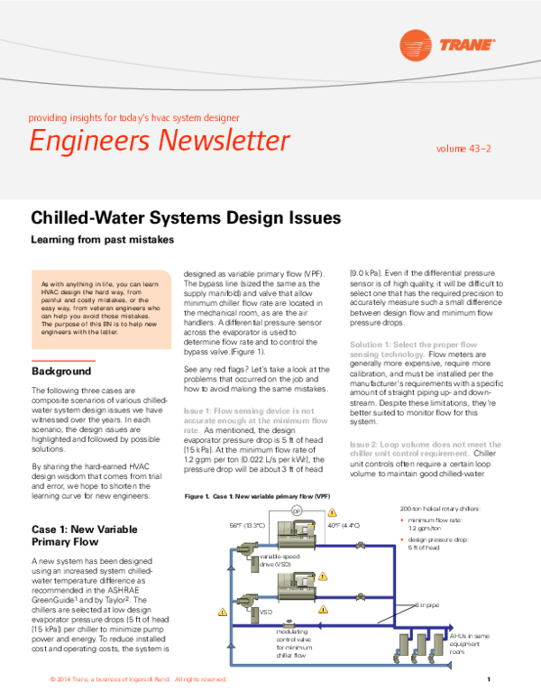 (PDF) Engineers Newsletter providing insights for today's hvac system