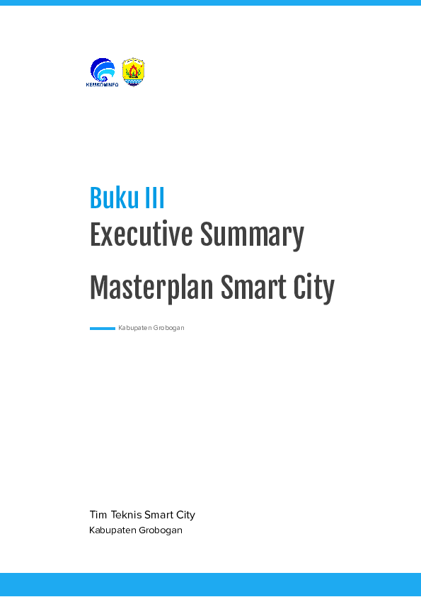 (PDF) Buku III Executive Summary Master Plan Smart City Kabupaten Grobogan