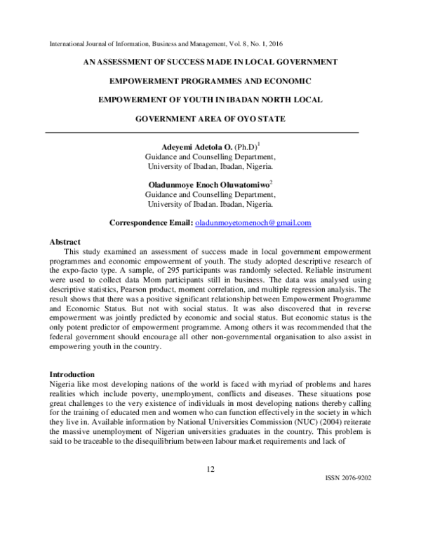 (PDF) An Assessment of Success made in Local Government Empowermen.pdf
