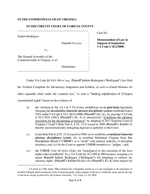 pdf memorandum of law in support of motion for injunction memorandum of law