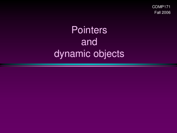 (PPT) Pointers in c++