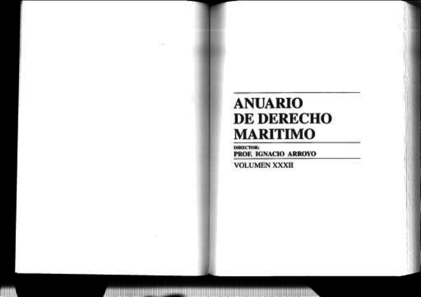 (PDF) El Derecho marítimo se hace mayor: la avanzada autonomía del