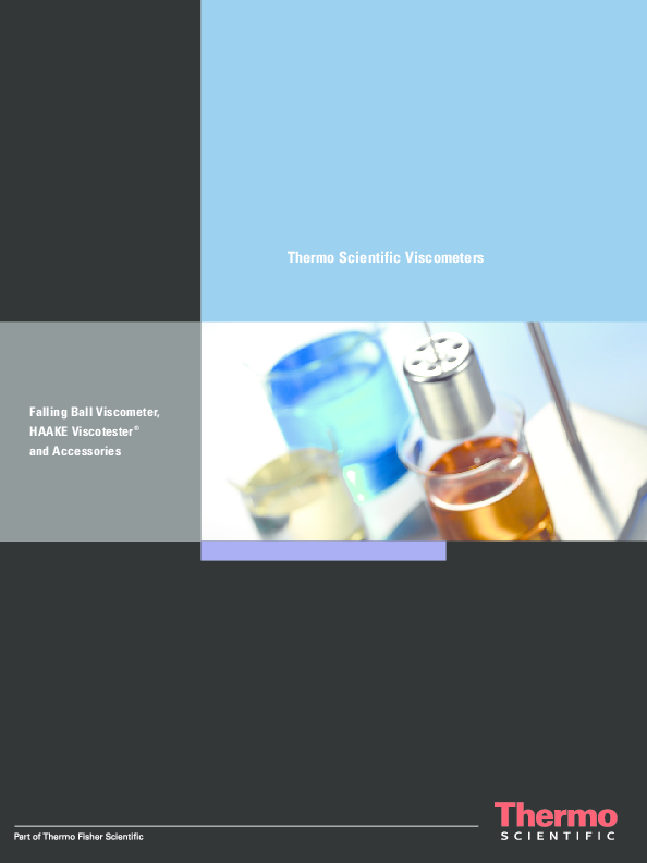 (PDF) Falling Ball HAAKE Viscotester ® and Accessories