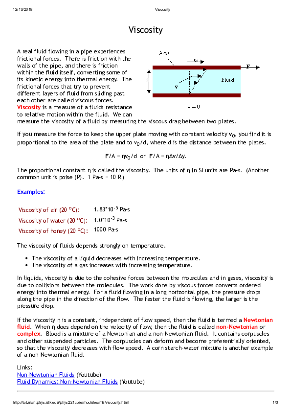 (PDF) Viscosity