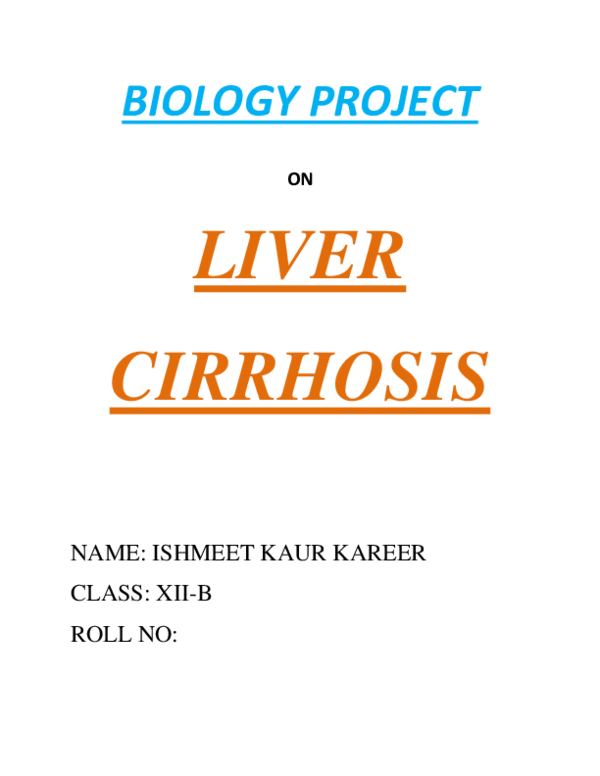 (DOC) BIOLOGY PROJECT