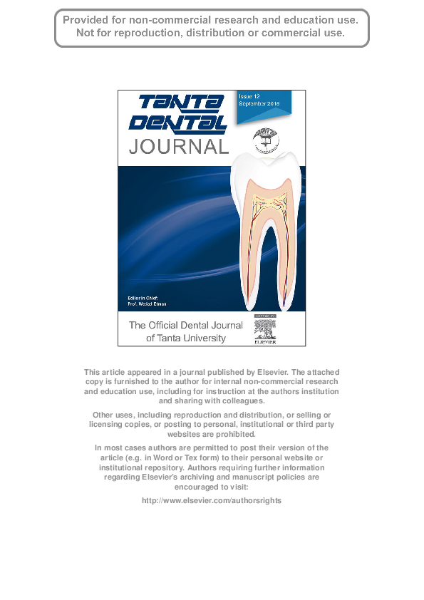 (PDF) Tissue engineering in oral and maxillofacial reconstruction