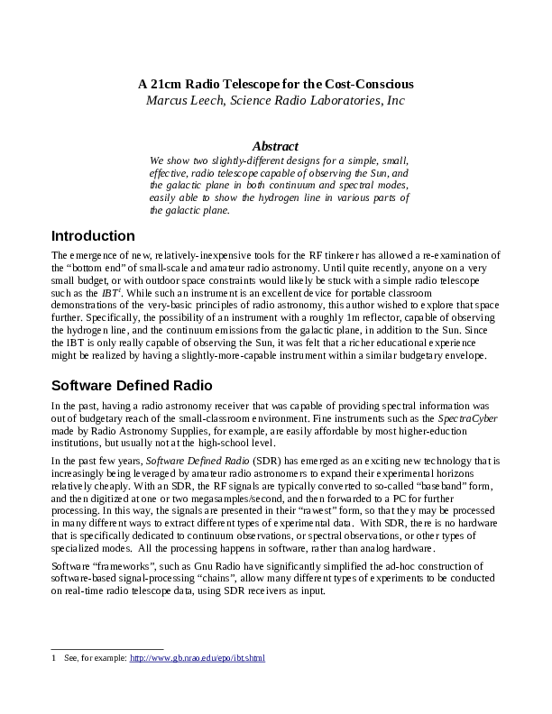 Radio telescope definition picture