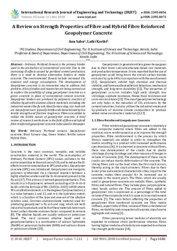 Pdf Irjet A Review On Strength Properties Of Fibre And Hybrid Fibre Pdf Irjet A Review On Strength Properties Of Fibre And Hybrid Fibre
